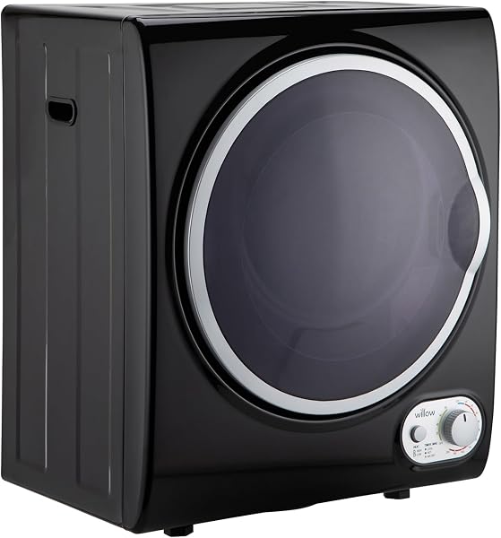 Willow WTD25 2.5kg Freestanding Vented Tumble Dryer Compact and Portable, 3 Temperature Settings, Crease Guard, and 2 Years Warranty for peace of mind (Black) - 2