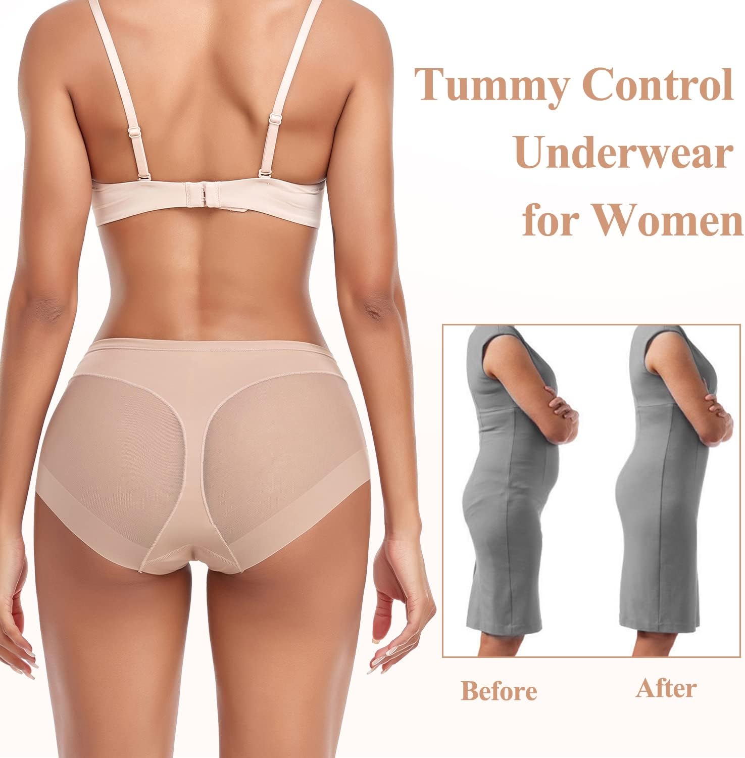 JOYSHAPER Shapewear Panties for Women Tummy Control Briefs Invisible Compression Underwear Butt Lifter Body Shaper - Image 2