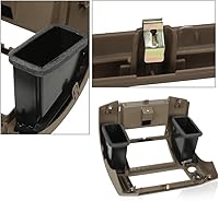 Vista 5 de G-PLUS Bisel de tapa de consola central para salpicadero, compatible con Nissan Frontier 2005-2020 68259-ZP16A 68259ZP16A marrón