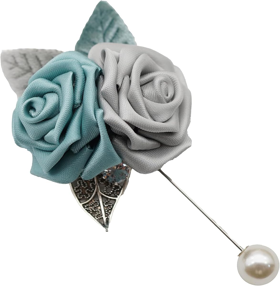 Broche de racimo de flores de tela de NhanDo hecho a mano. Pin de broche floral, ideas de regalos hechos a mano, regalo para ella, regalo para la madre, regalo de dama de honor, regalo de cumpleaños