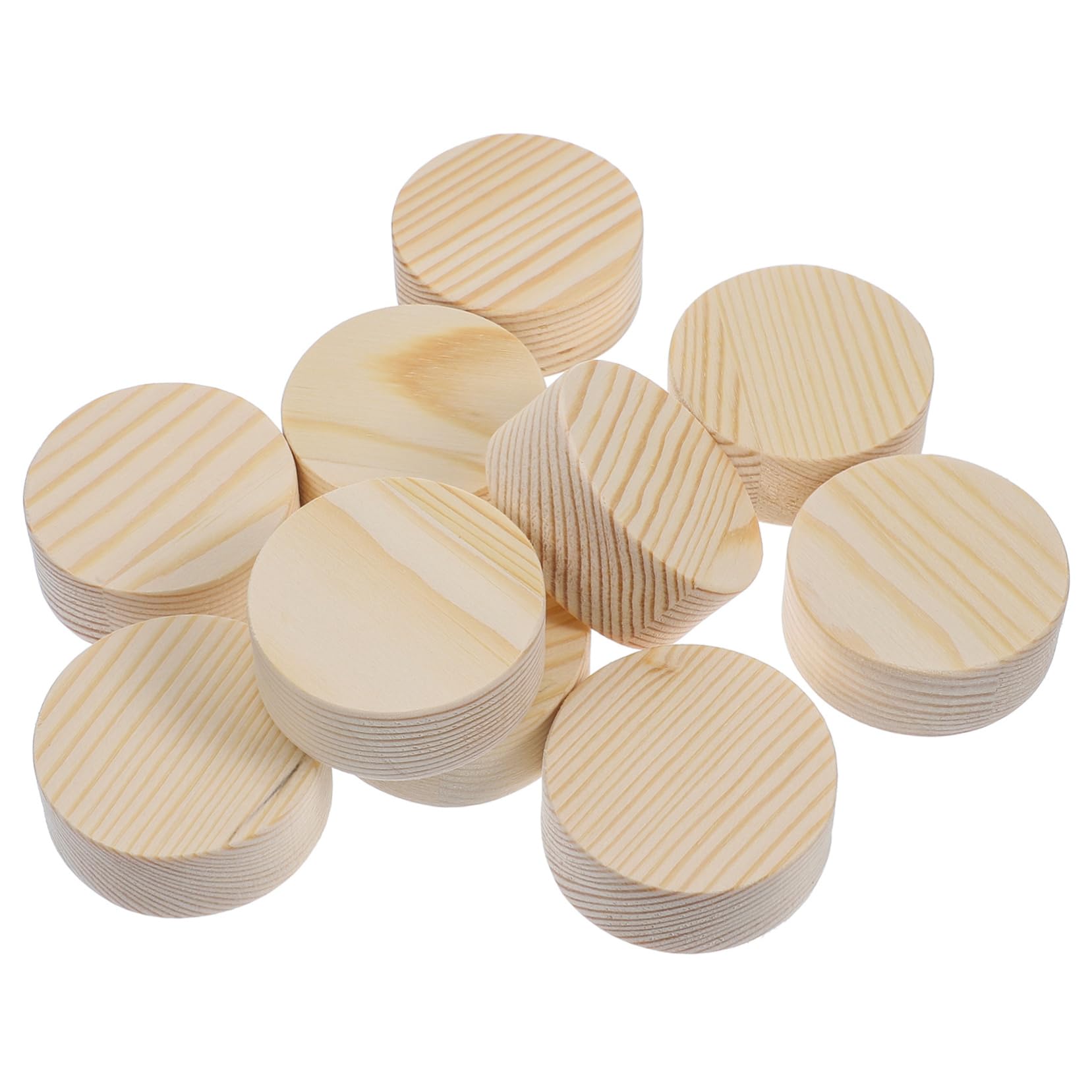 Tranches de bois non peintes et polies à la main pour décorations et artisanat