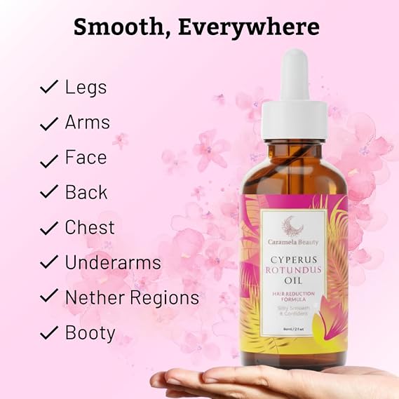 Botanical Body Oil, 60ml After-Shave and Post-Wax Moisturizer with Jojoba, Rosehip and Sweet Almond Oils for Silky Smooth Skin, All Skin Types