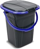 Green Blue GB320GO Toilette Turistica Secchio Toilette Portatile 19 Litri Diversi Colori Viaggio Campeggio WC Resistente (Nero-Blu) - 6