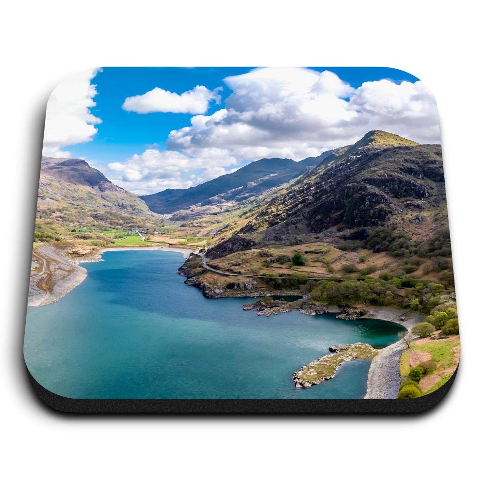 1 x Square MDF Fridge Magnet - Snowdonia National Park Wales UK Travel 24222