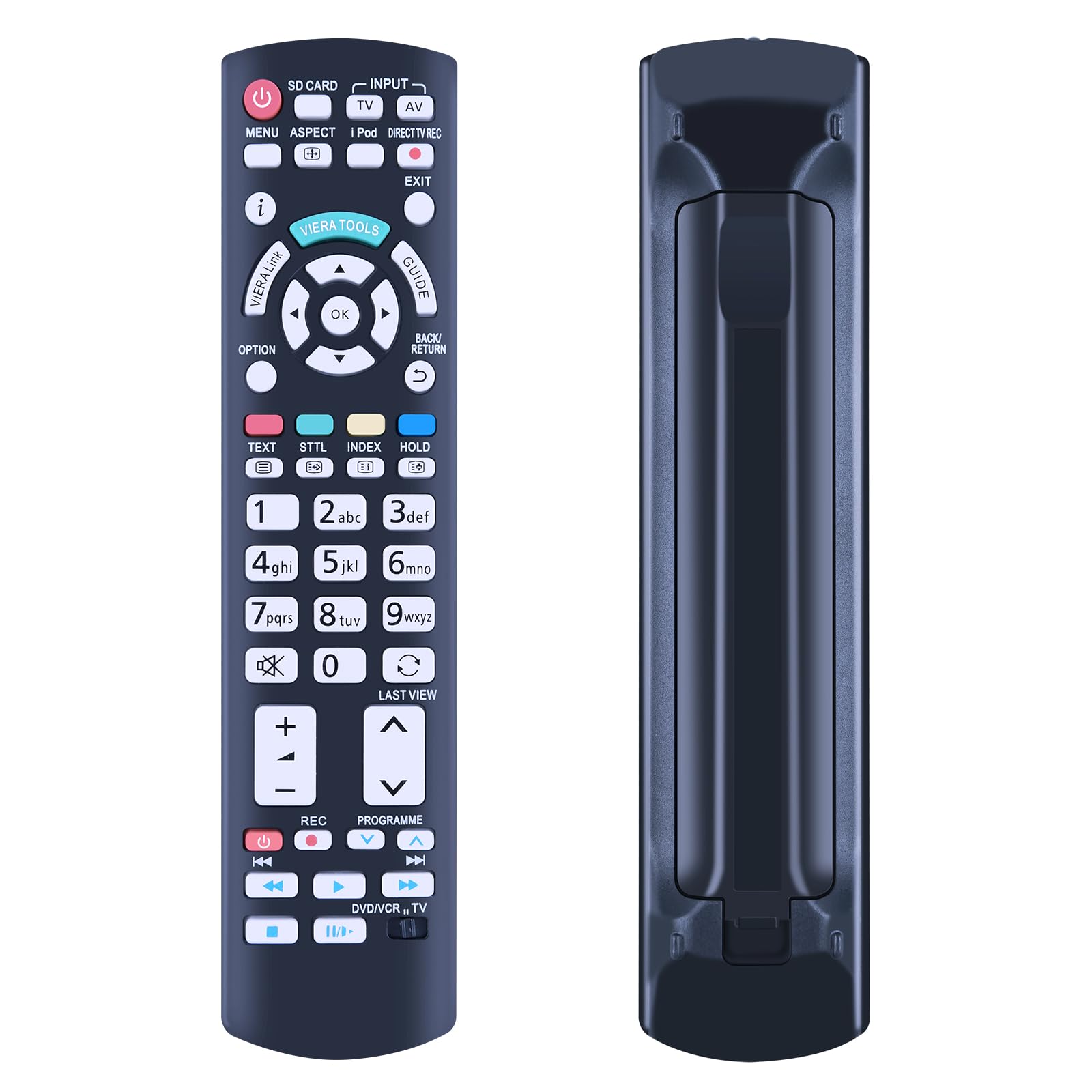 TCNOUMT Suitible for Panasonic N2QAYB000504 Remote Control Compatible with Panasonic Viera Smart TV TX-L32G20E TX-L42D25E TX-P42G20E TX-P42S30B N2QAYB000673 N2QAYB000785 Universal Remote Controller