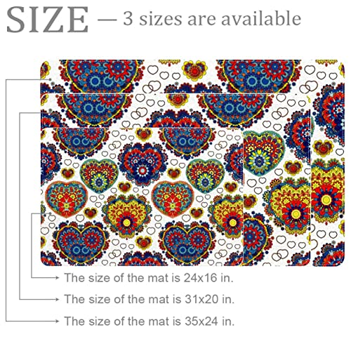 Flower Heart Cute Bath Rug With Non Slip Back Strong Water Aabsorbent Leaves Plush Microfiber Small Bathroom Rug For Bathroom Floor Bath Mat Cute Indoor Shower Mat Doormat 16"X24" #TOP1
