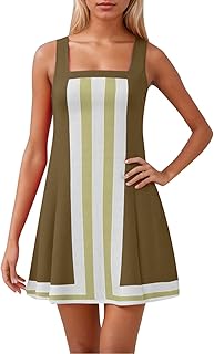 Moderno vestido de talla grande para diferentes ocasiones, elegante diseño sin mangas, ideal para primavera y verano, modelo de armario de fácil cuidado