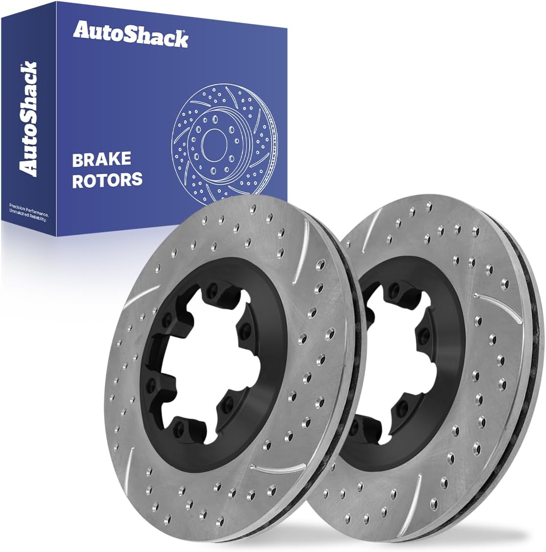 AutoShack Front Vented Brake Rotors 2-PC Set Replacement for 2004-2008 Chevrolet Colorado 2004-2008 GMC Canyon 2007-2008 Isuzu i-290 2007-2008 Isuzu i-370 11.02" (280 mm)