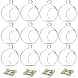 NUPTIO Glass Terrarium Globe Ornaments 12 Pcs 3.15