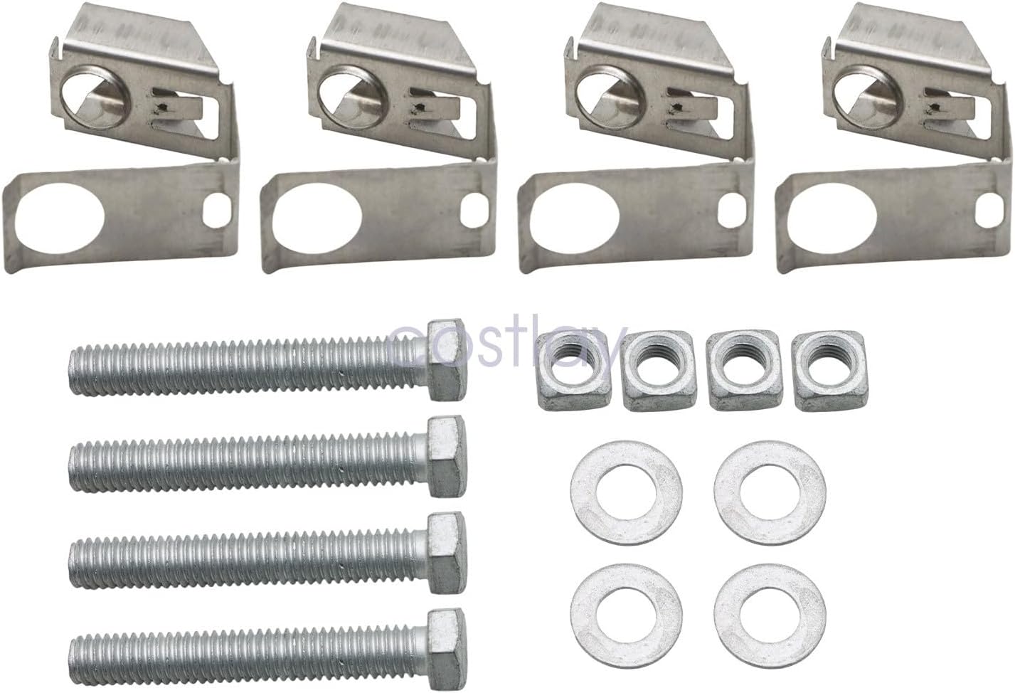 Genuine For Jeep wagoneer Chrysler Aspen 07-23 4 Pack Exhaust Manifold Bolts U Nuts Kit OEM-Standard Replacement Part