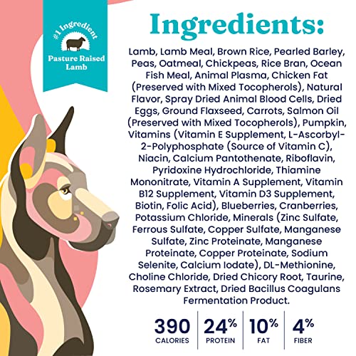 Solid Gold Dry Dog Food For Adult & Senior Dogs - Made With Real Lamb & Brown Rice - Nutrientboost Hund-N-Flocken Healthy Dog Food For Weight Management & Better Digestion #TOP5