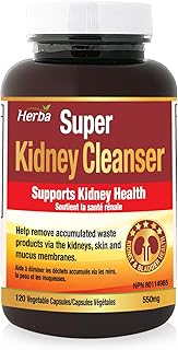 Herba Kidney Cleanse Supplement – 120 Capsules | 8 Herbal Ingredients | Astragalus Root, Uva Ursi, Burdock, Juniper Berry, Nettle Leaf, Ginger, and More | Kidney Cleanser | Product of Canada