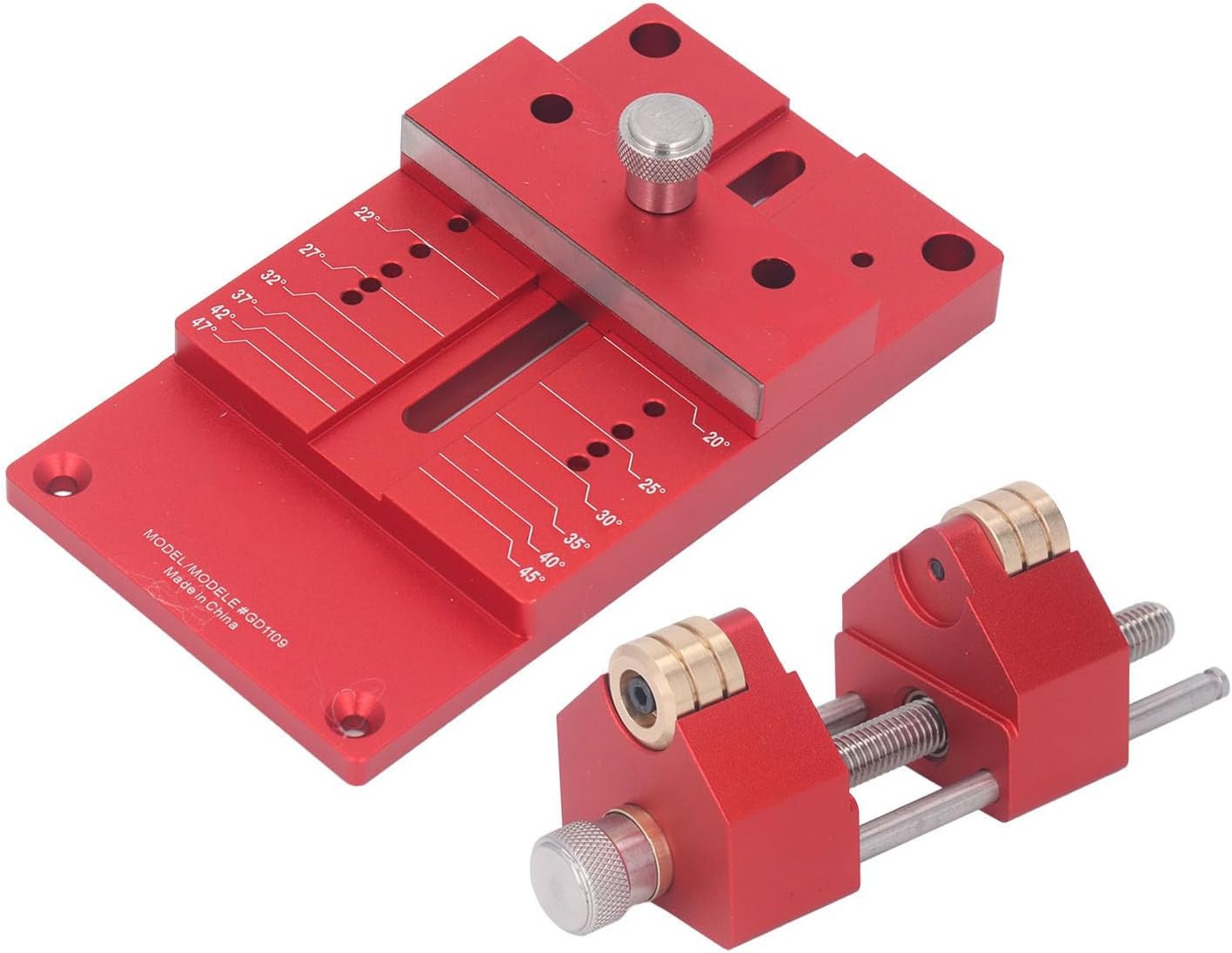 Chisel Sharpening Kit Aluminum Alloy Honing Guide 15 to 45 Degree Angle Fixture and