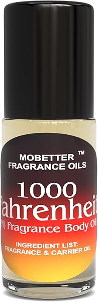 MOBETTER FRAGRANCE OILS 1000 Fahrenheit 1 Oz Perfume Fragrance Body Oil for Men