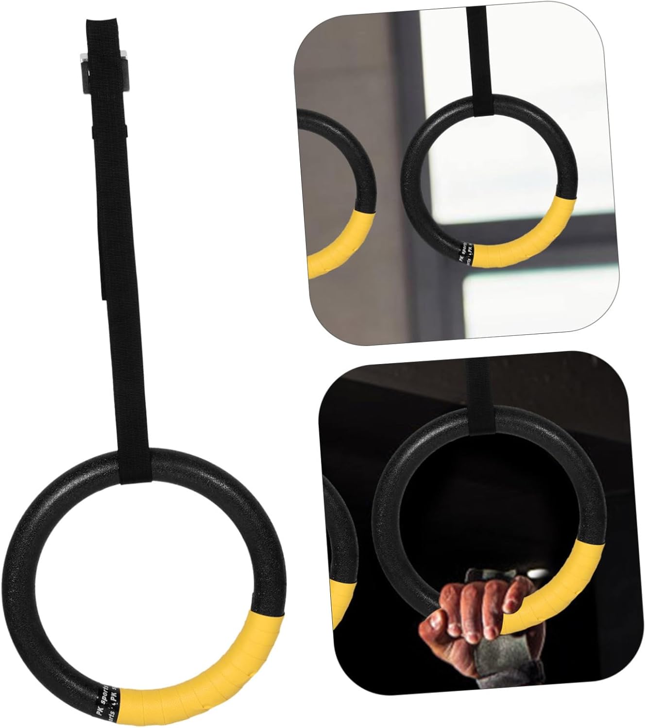 Heavy Duty Gymnastics Rings Pull up Gym Rings Exercise Gym Equipment for Men