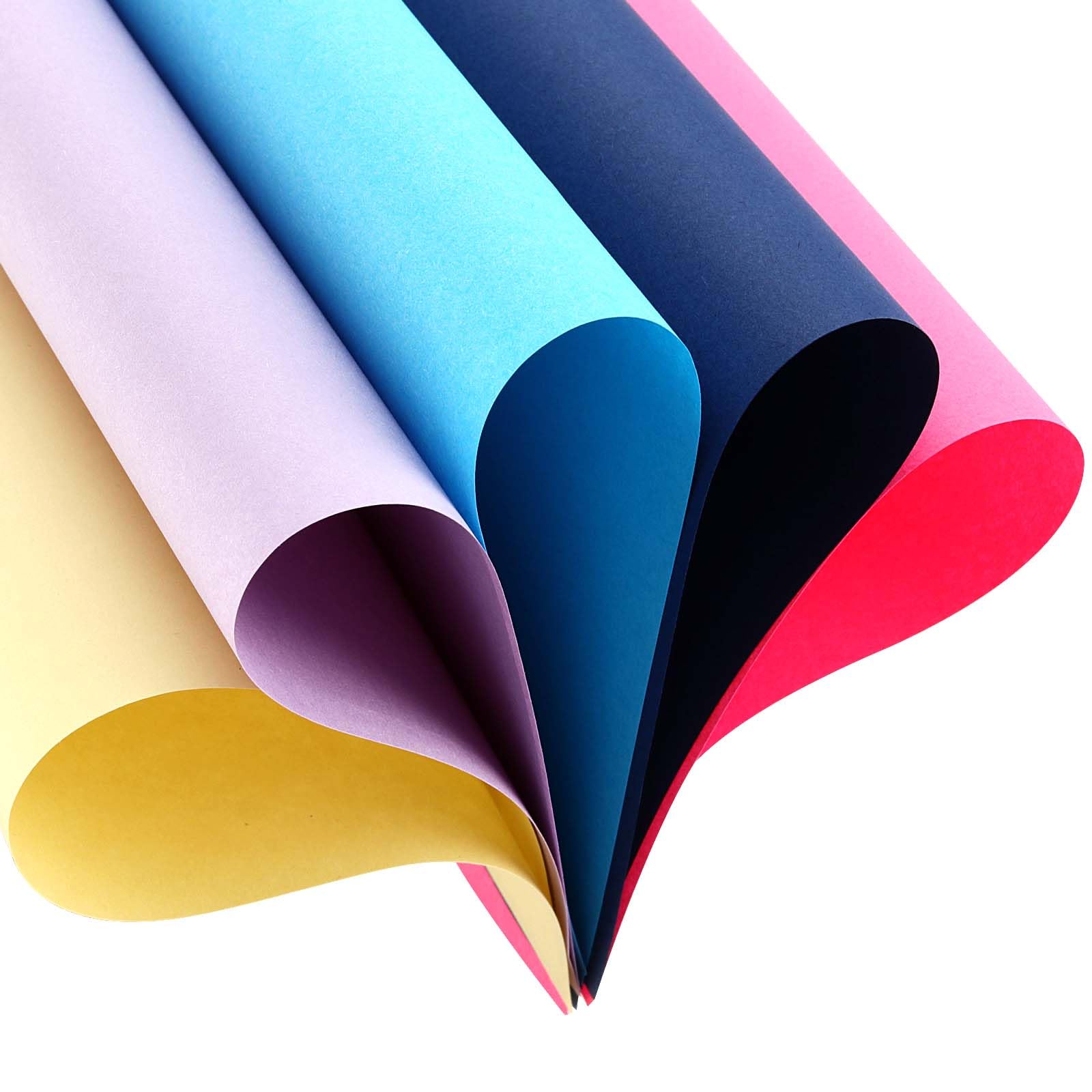 500 sztuk kolorowego papieru w formacie A4, 70 g/m², karton A4, kolorowy papier do rysowania, kolorowy papier do origami, zaproszeń, "zrób to sam"