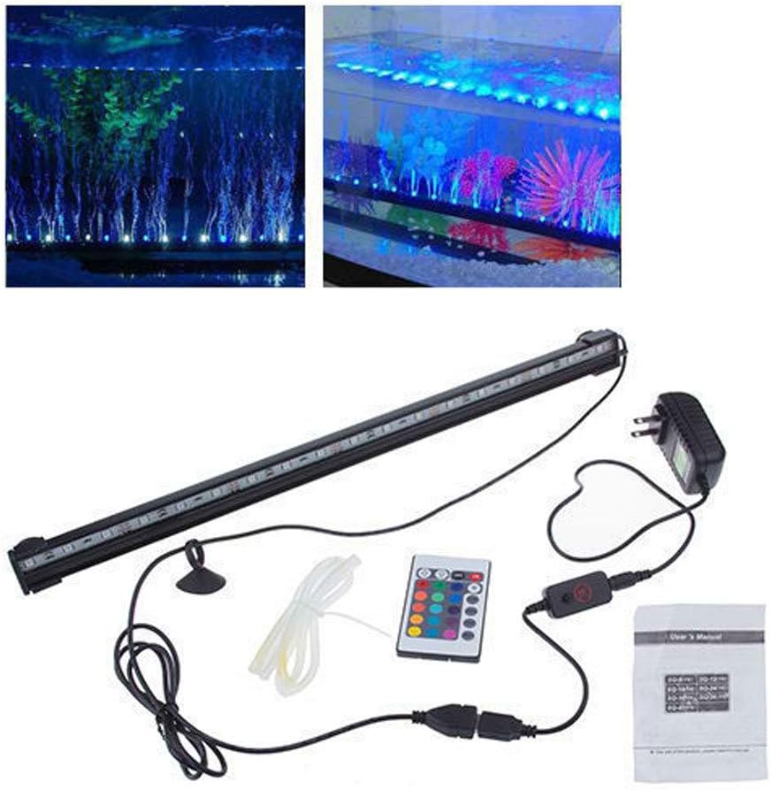 46cm RGB Color Changing LED Fish Tank Light Submersible Aquarium Lamp with Remote