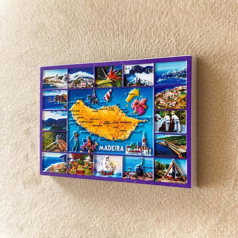 Imán decorativo Madeira Island Souvenir 3.5 pulgadas miniatura 2