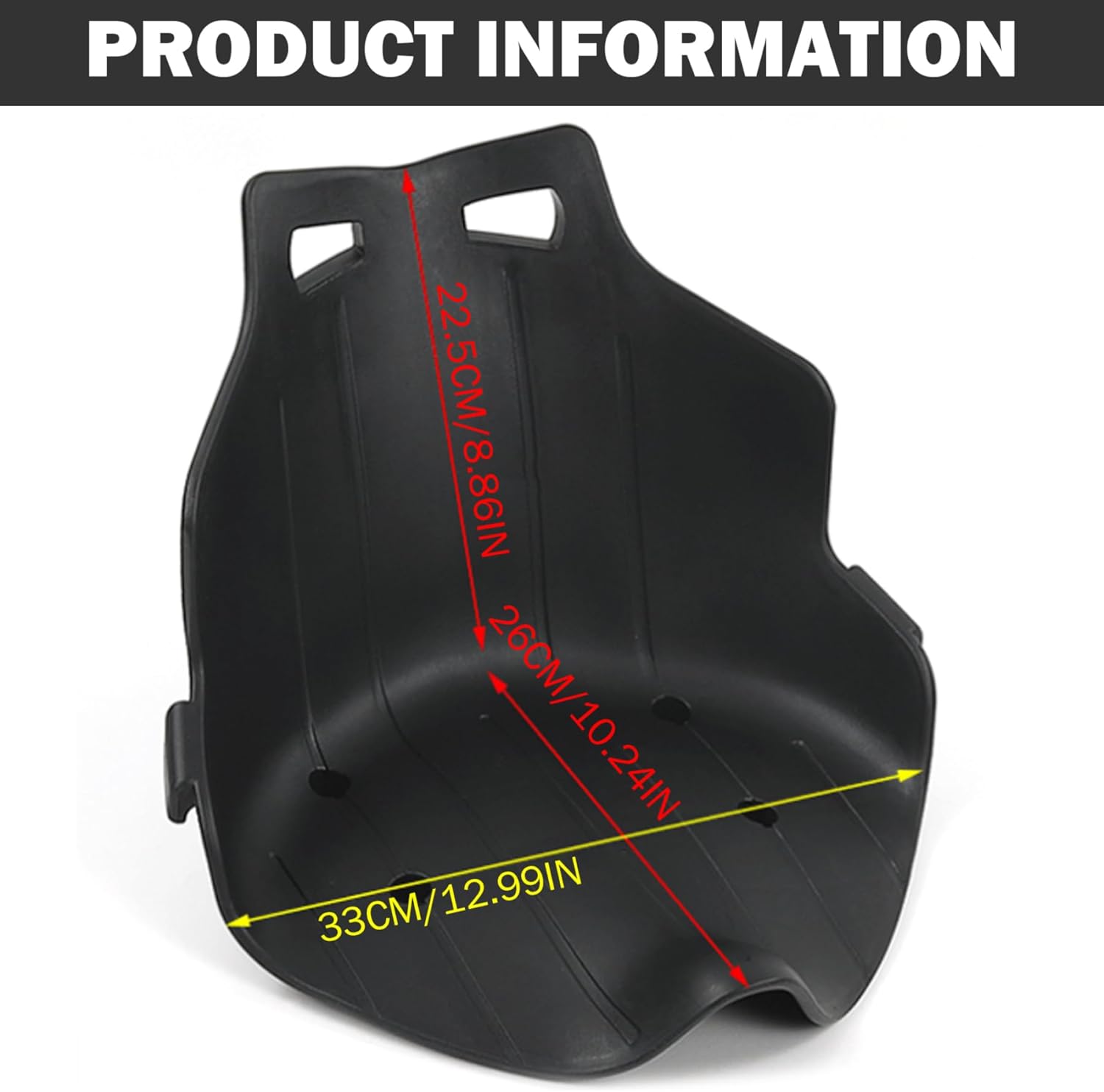 Hoverboard Seat, Plastic Hoverboard Seat Attachment Accessory for Self Balancing Scooter, Hoverboards Go-Cart for Kids or Adults, Black.