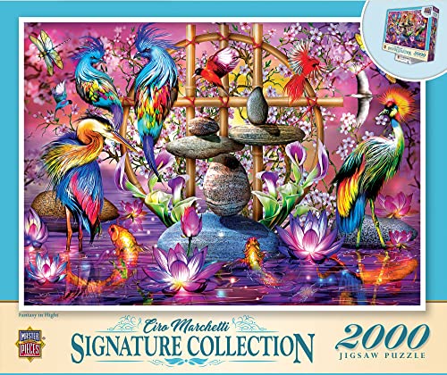 MasterPieces 2000 Piece Jigsaw Puzzle for Adults, Family, Or Kids - Fantasy in Flight - 39"x27"