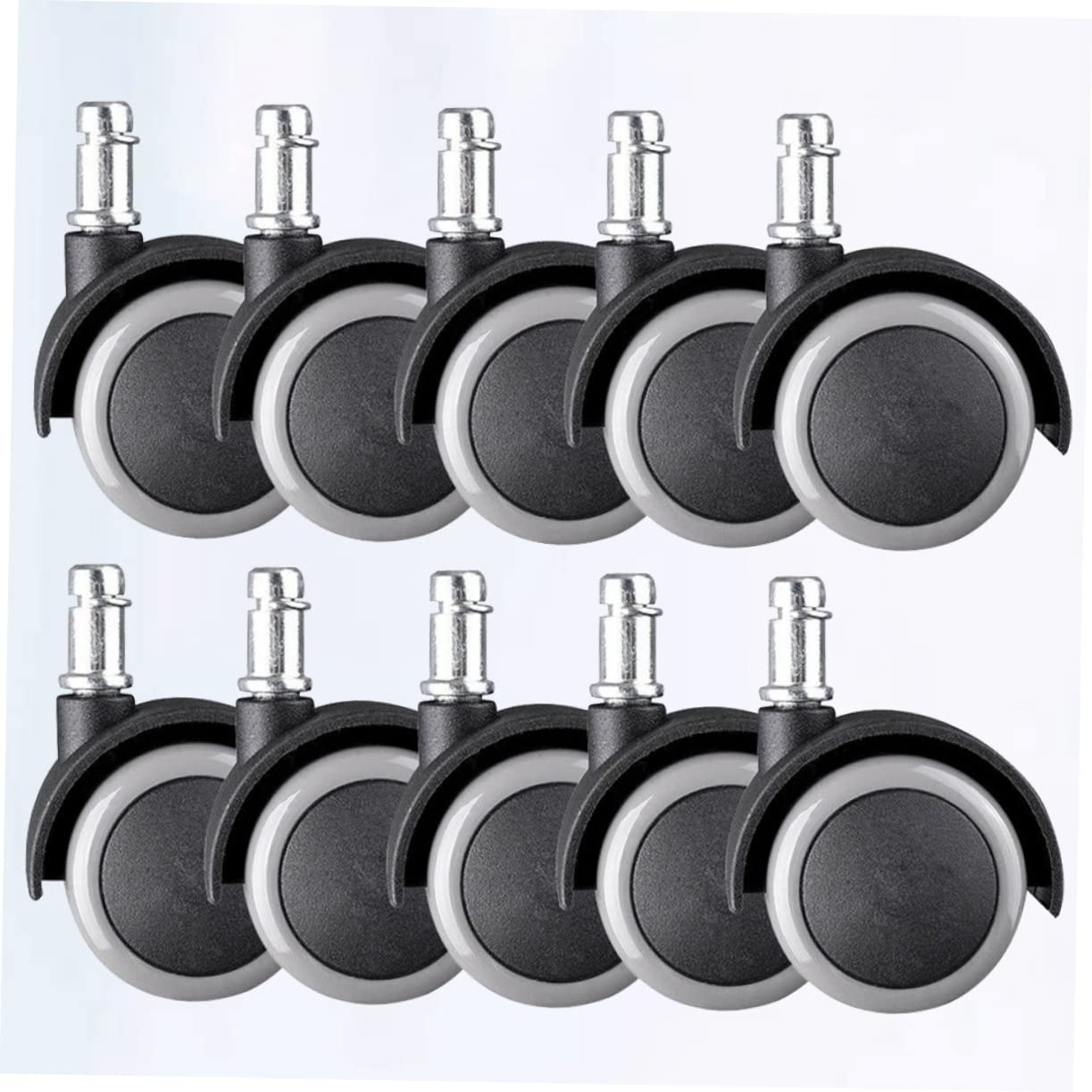 GLEAVI 10pièces Roulettes Pivotantes Silencieuses Et Bidirectionnelles Pour Chaises De Bureau Et Meubles Lot