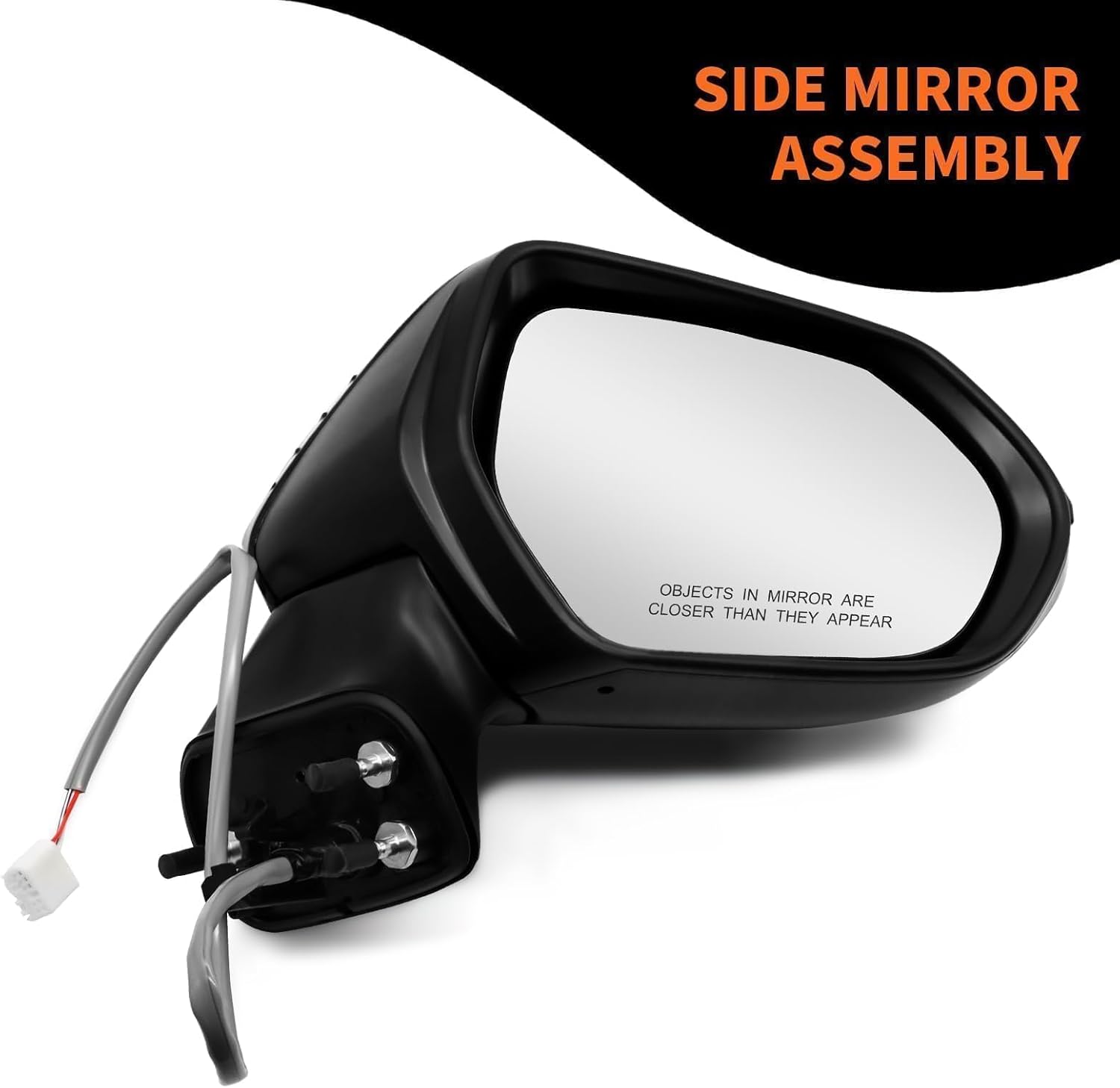 Right Passenger Side Mirror Assembly Compatible with Corolla 2020 2021 2022 Non-Heated Manual Folding and Power Paint to Match Replaces 8791002916PFM (3Pins)