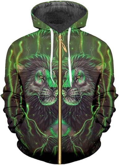 lion 3d hoodie