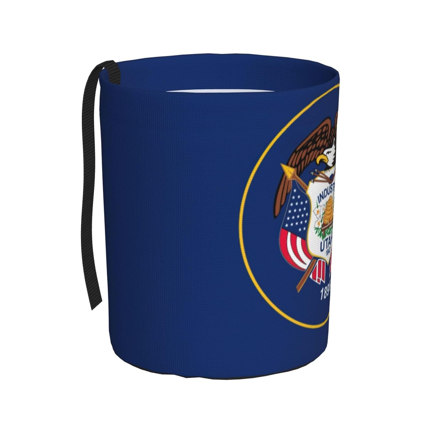 Utah Flag Print Collapsible Leakproof Car Trash Can,Car Storage Bag for Camping,Hanging Car Garbage Can