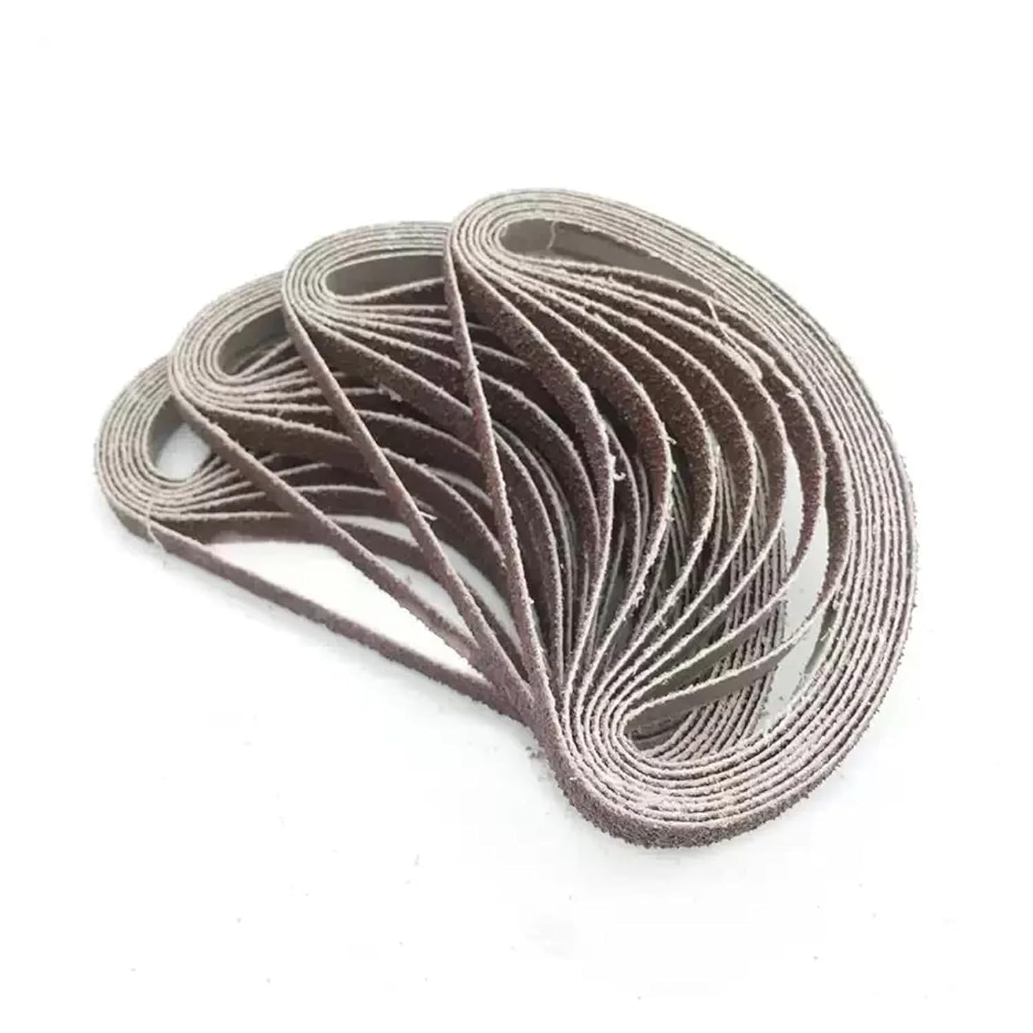 100Pcs 10x330mm Sanding Belt for Welding Spot Grinding. 330 x 10mm Sanding Band with Grit 40# to 600# Use for Pneumatic Sander ﻿(100 Pieces Grit 40)