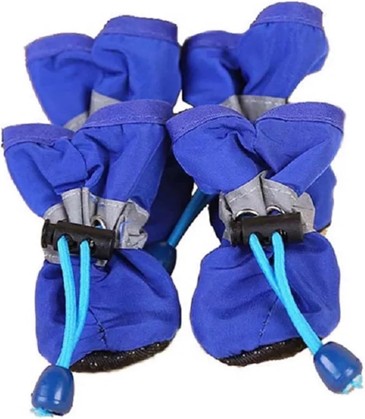 4pcs Pet Dog Shoes Anti-Slip Rain Snow Boot Thick Warm for Small Cats Dogs Puppy Dog Socks Booties(Rose red,X-Large)