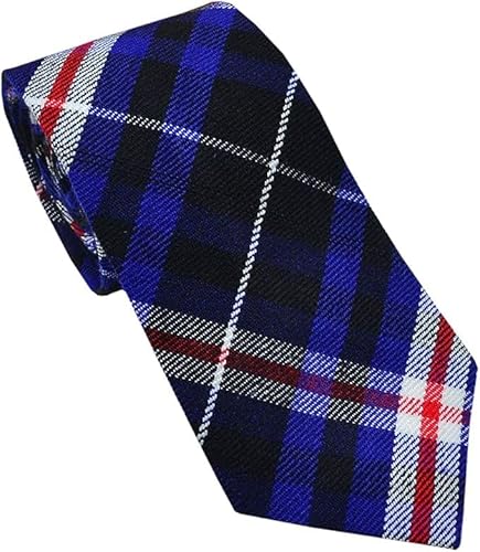 Tartancity Men's Leather Pride Tartan Handmade Ties | Premium Acrylic Wool Blend | Clan Tartans | Ideal For Scottish & Irish Weddings (Leather Pride Tartan)