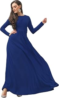 KOH KOH Womens Long Sleeve Flowy Empire Waist Fall Winter Party Gown