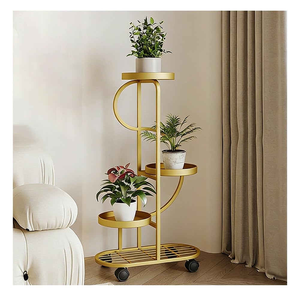 Étagère haute de jardin pour support à plantes intérieur et extérieur