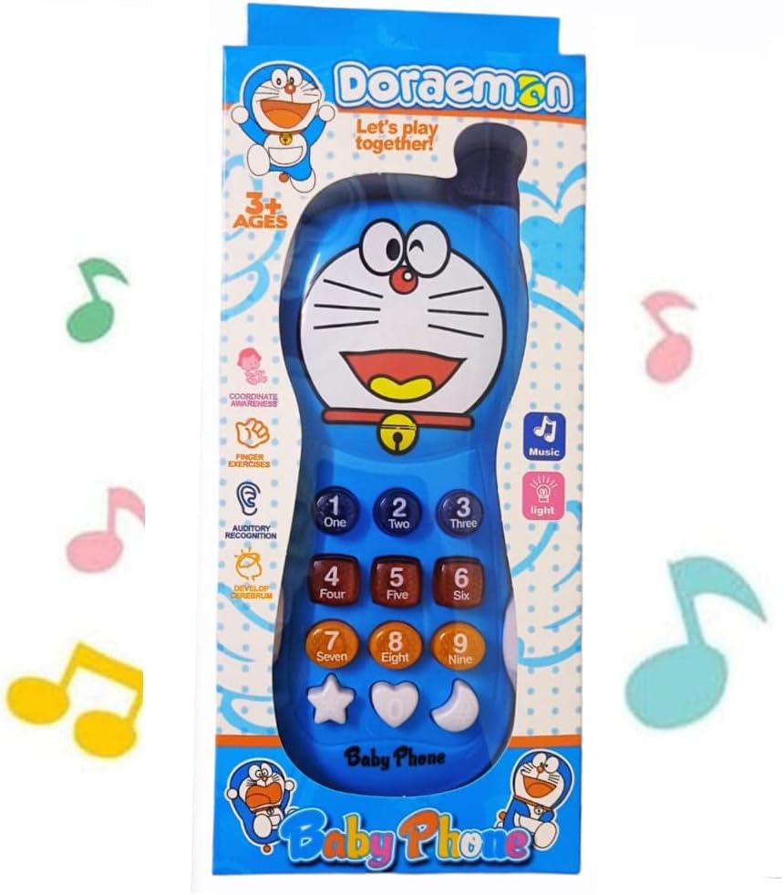 SIZZLER TOYS Presents Battery Operated Musical and Light Baby Phone Assorted Colour (Size About - 17 CM *6 CM* 3 CM and 89 GR ) Pack of 1