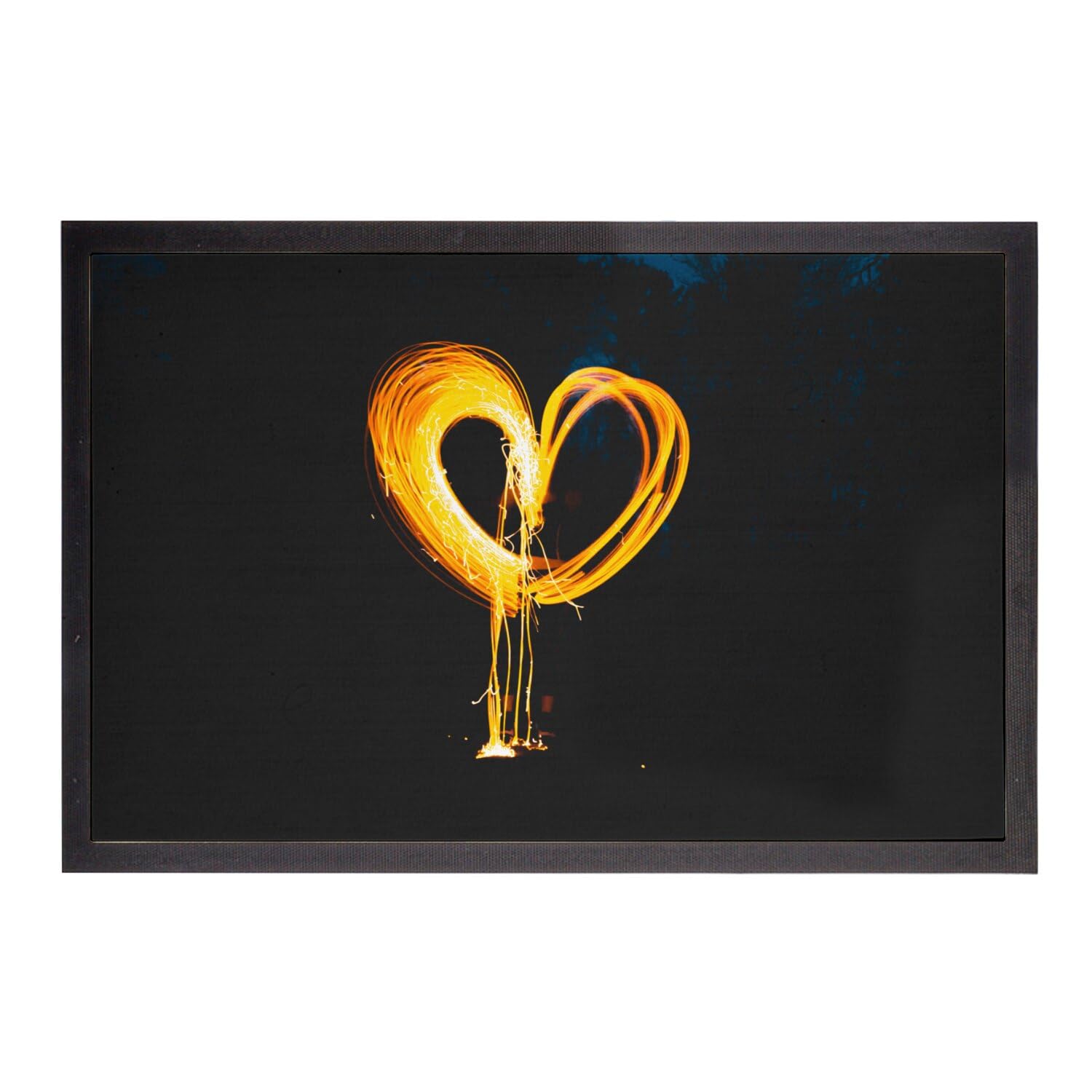 Paillasson Coeur de Lumière tapis d'entrée romantique pour déco de nuit
