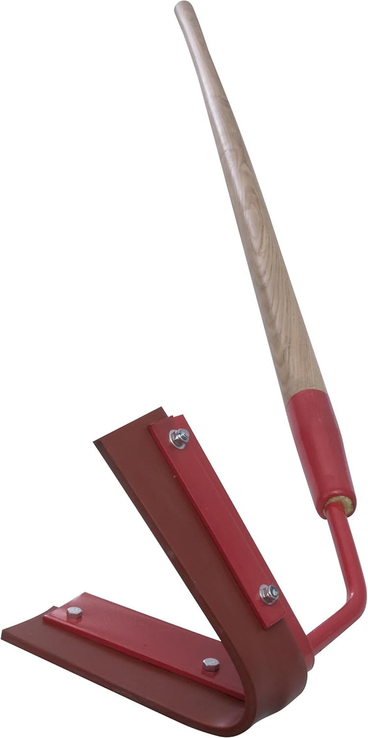MARSHALLTOWN V-Shaped Crack Squeegees, Pull Push or Pull, Red Silicone Blade, RED700994R