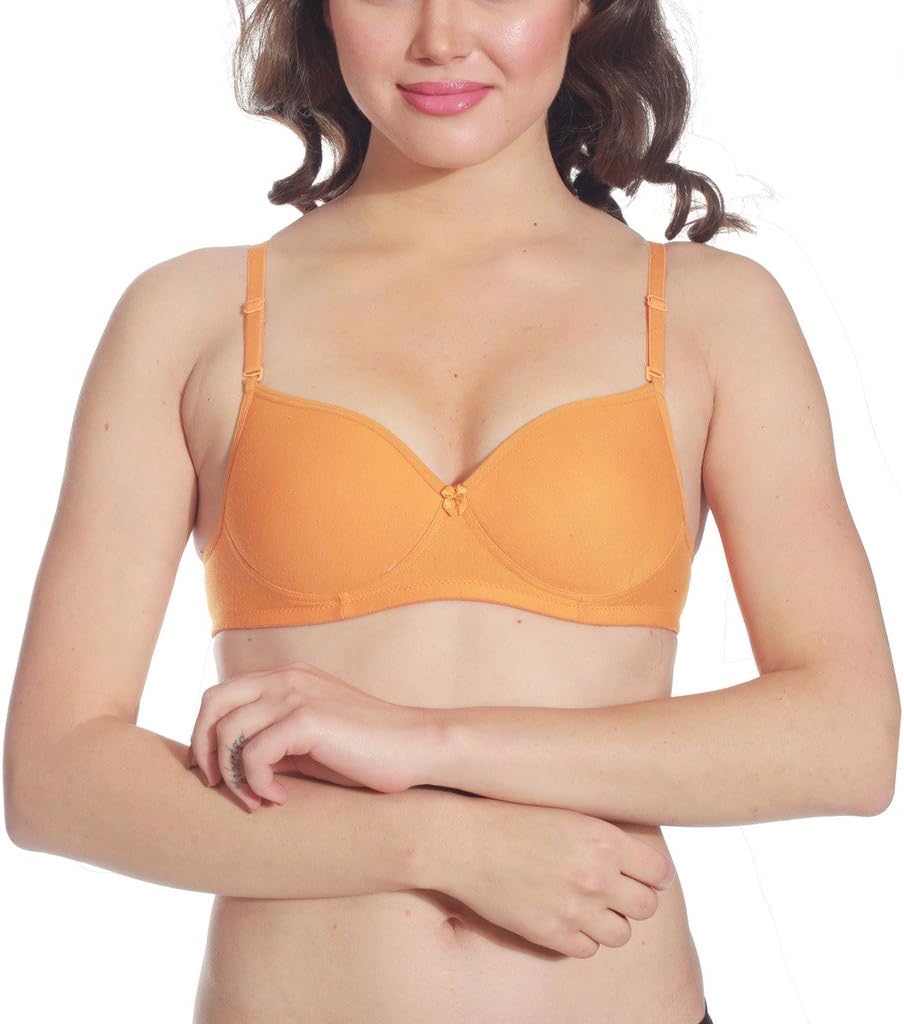 Kalyani Women's Padded Non-Wired Bra (Sharon-O-32_White_32)