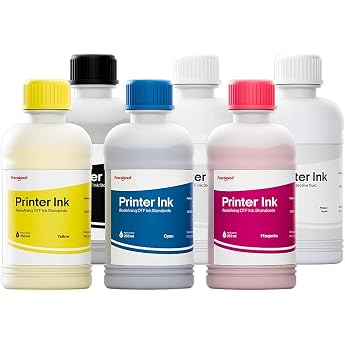 Procolored DTF CMYKW Nachf lltinte f r DTF-Drucker 250 m x 6