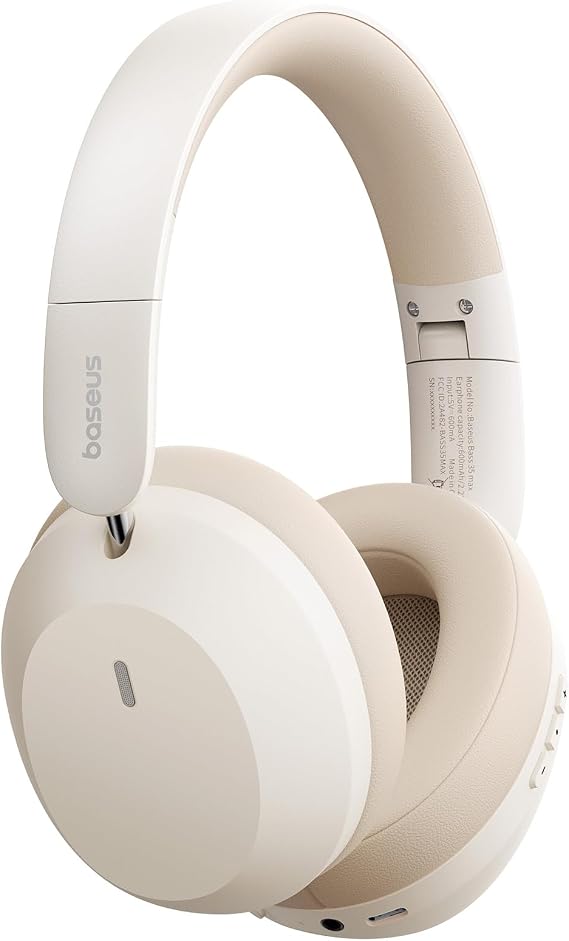 Baseus Bass 35 Max Kablosuz Kulak Üstü Stellar White