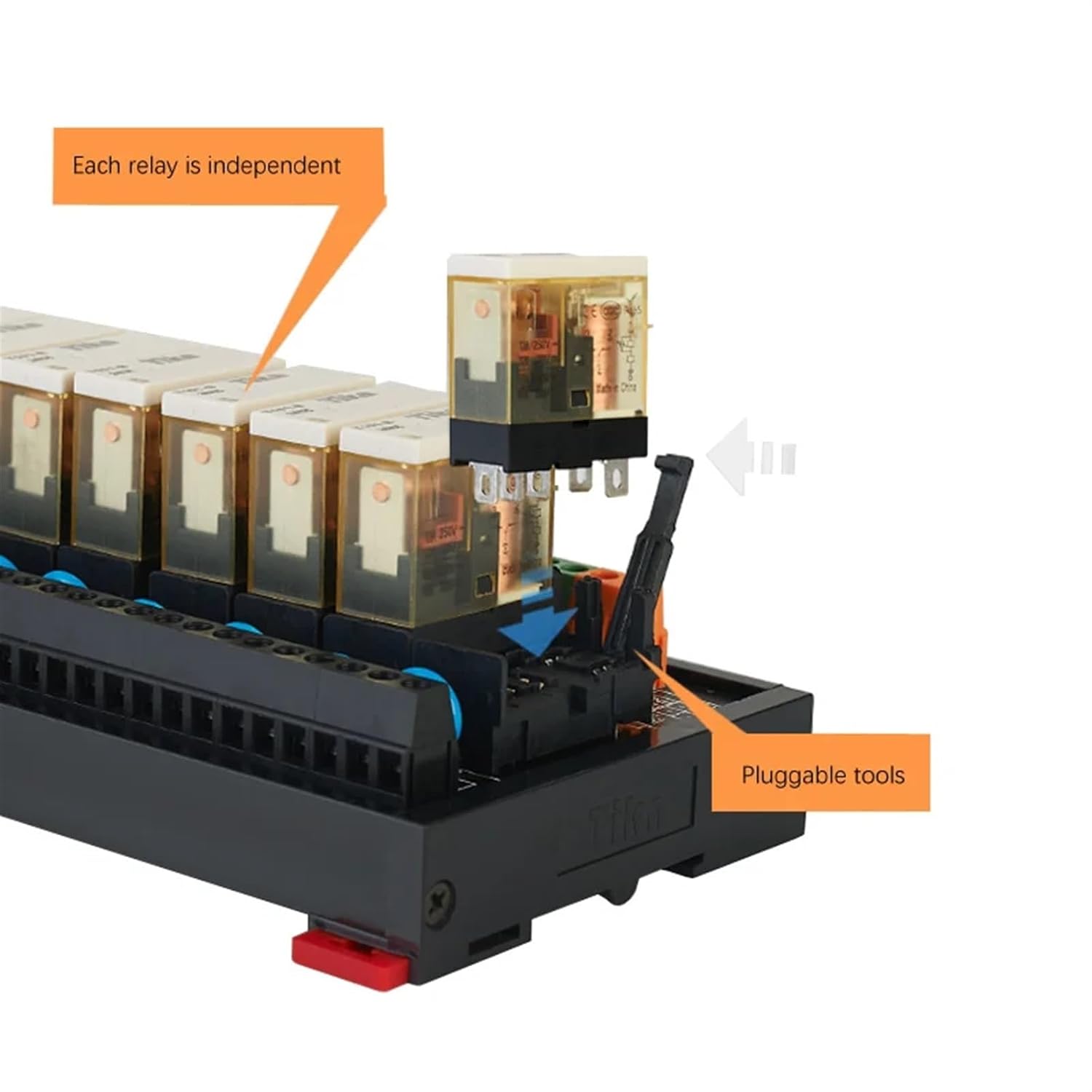 NPN/PNP Universal Intermediate Relay Module Control Module Combination Module Amplifier Board 1DC24V AC220V 1Pcs (Size : 10 core 5m Cable)