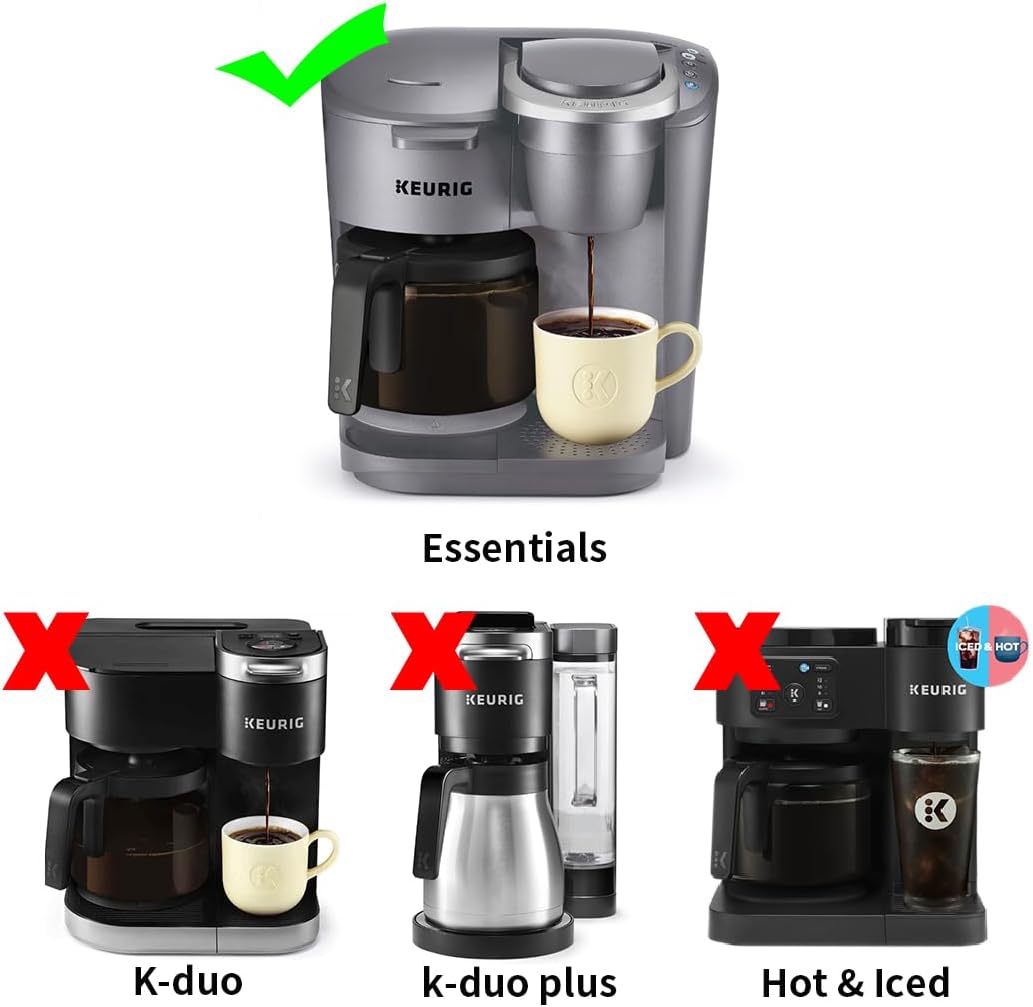Anbige Replacement Parts Coffee Brew Basket with Gold Mesh Filter, Compatible with Keurig K-DUO Essentials coffee maker(K-duo 5000)