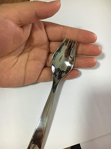 Miniatura 4 de Paquete de 6 cuchadores de acero inoxidable 1810 para uso diario juego de cubiertos de alta resistencia para acampar 82 76 59