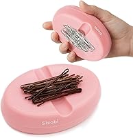 Vista 1 de Sizobi Soporte magnético para pasadores, sostiene de forma segura clips de metal para el cabello y clips de papel, cojines magnéticos para coser