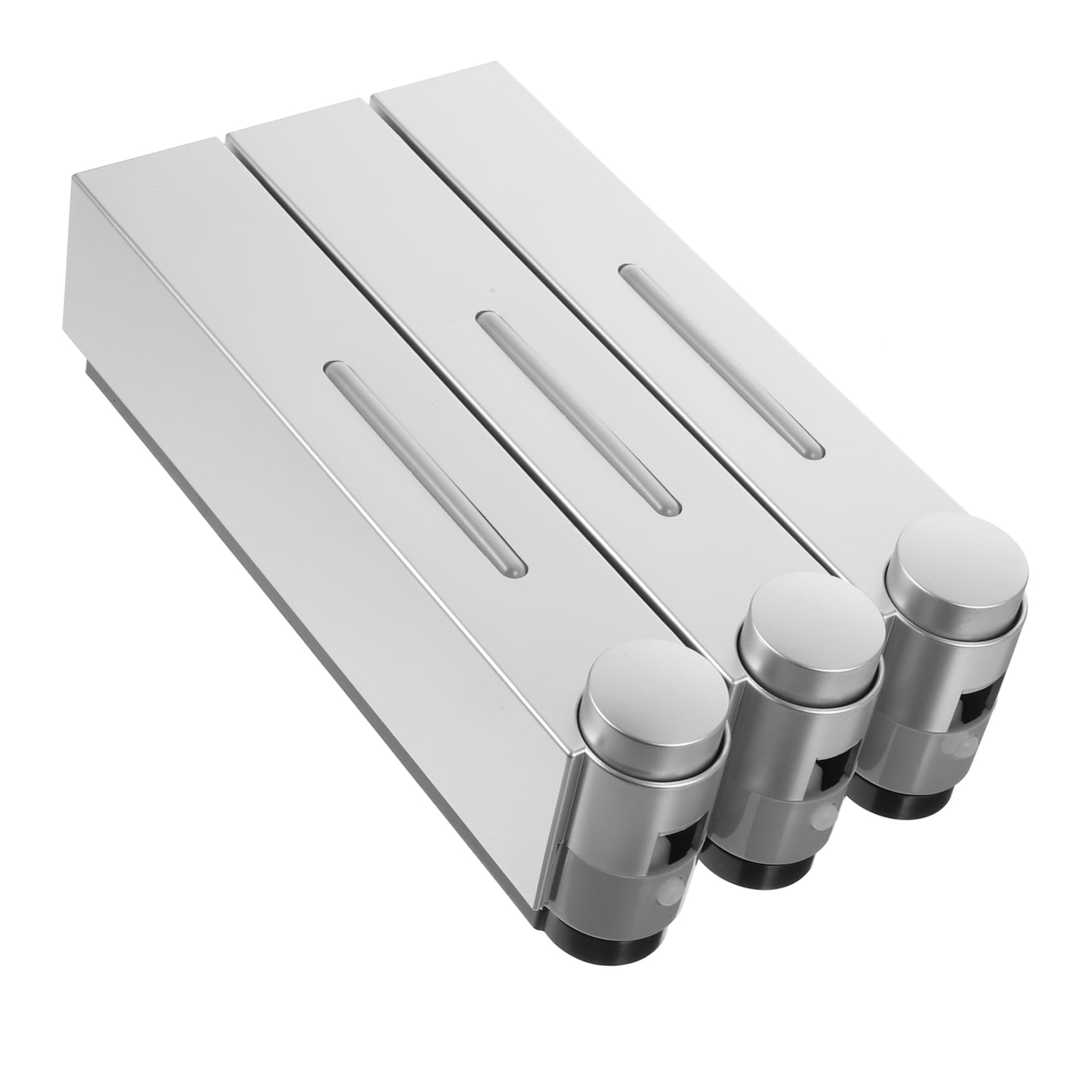 Unomor Body Wash Dispenser Wall Mount Refillable Shampoo and Shower Gel Container Chamber Organizer for Bathroom Essentials Space-Saving Design for Easy Access