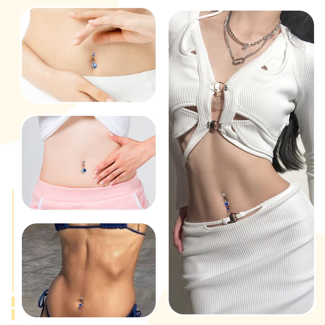 Piercing Nombril Anneau En Acier Chirurgical 1.6mm - Neuf Avec étiquettes