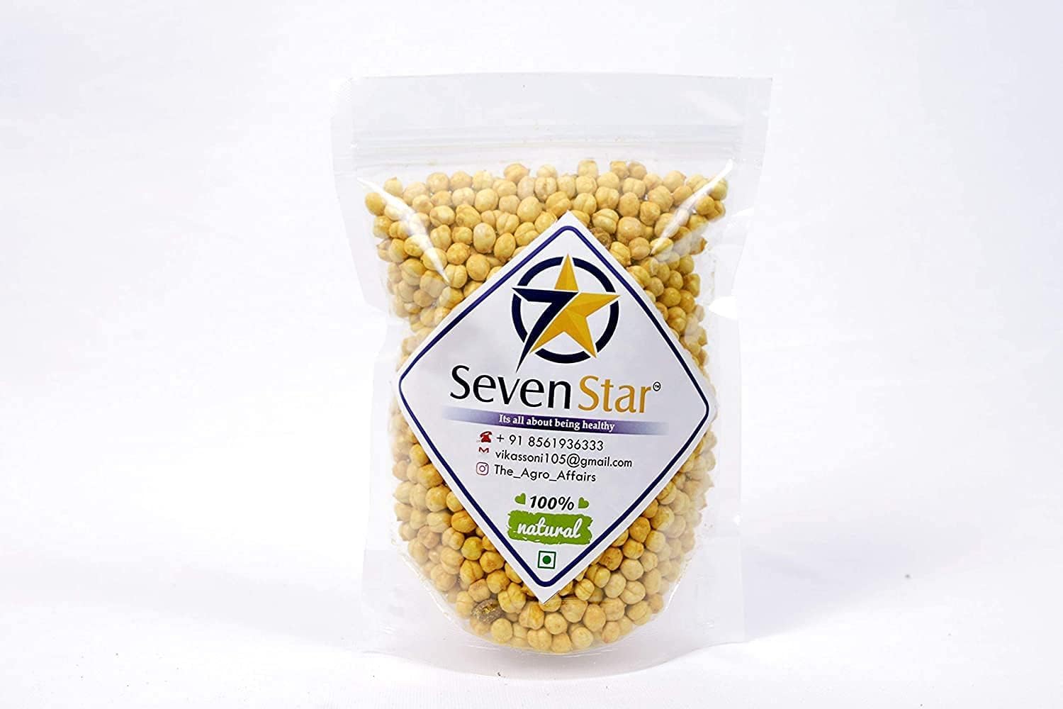 QURA Pieczona Desi MasalaChana dla Zdrowia - 900 g | Ciecierzyca | (Namkeen/Przekąski) Usunięta Skórka Desi Chana Indyjskie Przekąski