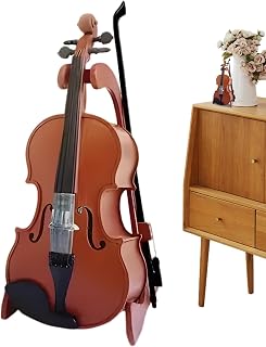 Pequeño Violín Juguete | Plantilla De Instrumento De Decoración De Oficina - Decoración De Oficina Estantería Librería Escaparate Con Instrumento Realista De Juguete