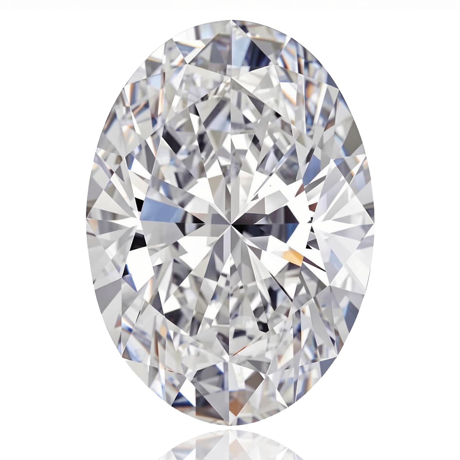 BLAROSE 0.5-10 Carat Oval Cut Moissanite Loose Stone D Color VVS1 Clarity Diamond Gemstone for Jewelry Making with GRA Certificate