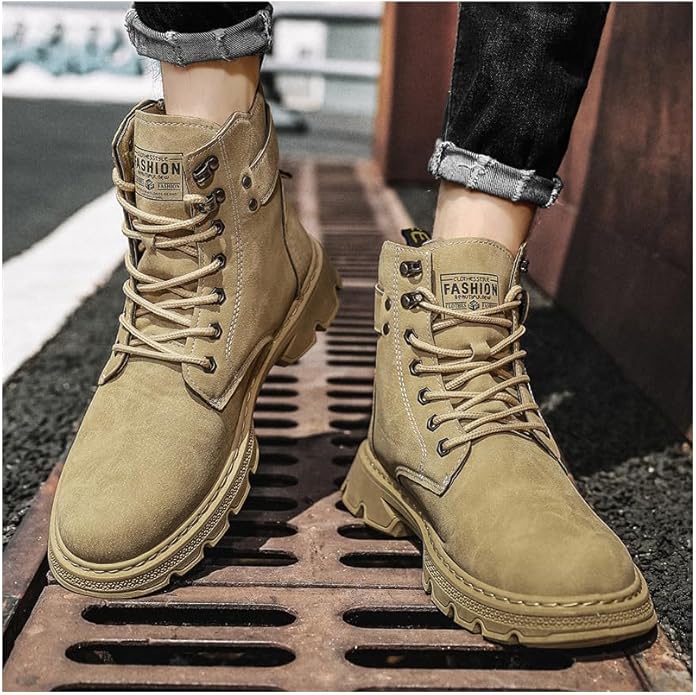 XIAOWEI] ブーツ エンジニアブーツ ショートブーツ メンズ サイド  