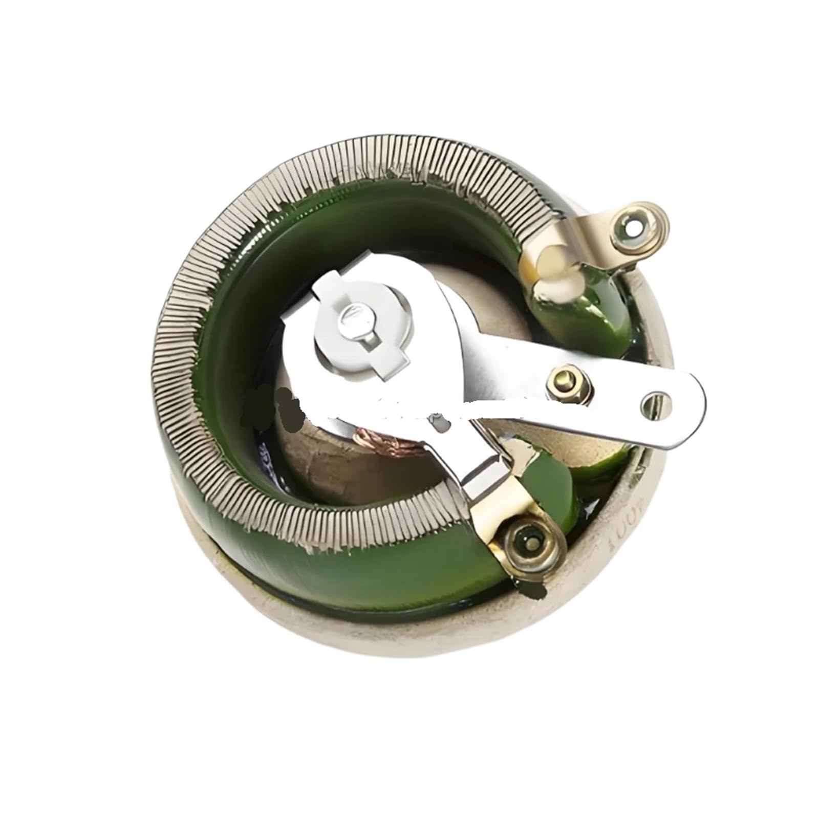 Reostato ad alta potenza BC1 25W 50W 100W 200W 300W 500W Resistore a filo avvolto variabile rotante Disco reostato scorrevole regolabile(25W 100 Ohm 44X40mm)